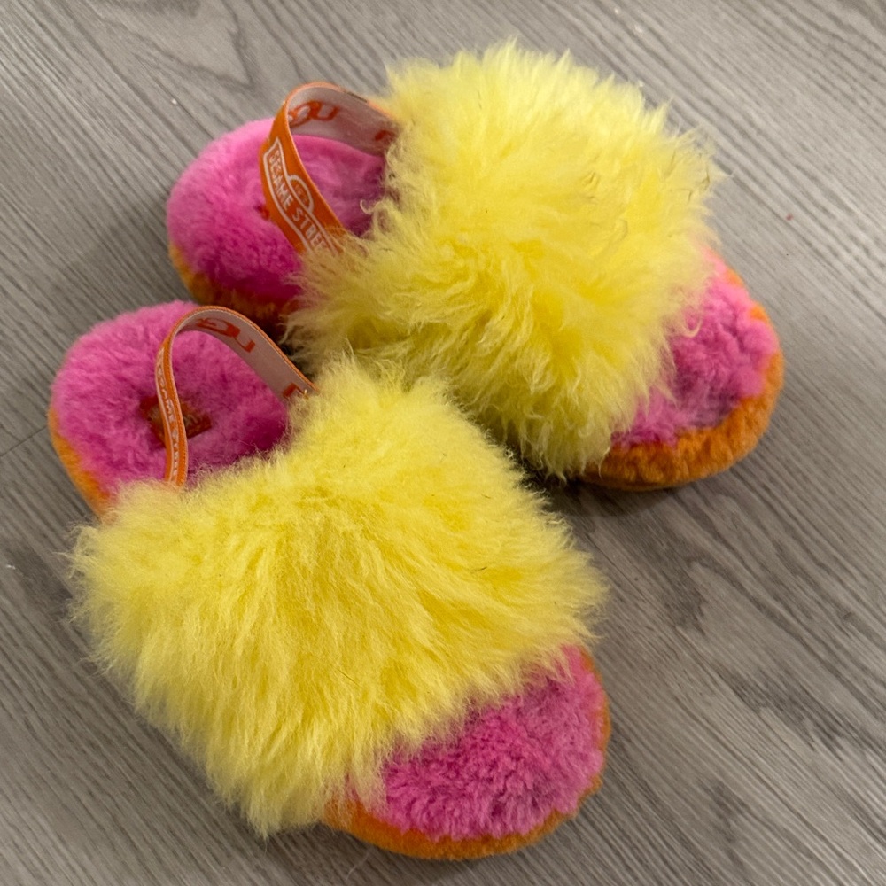 Colorful Fuzzy Slippers by UGG